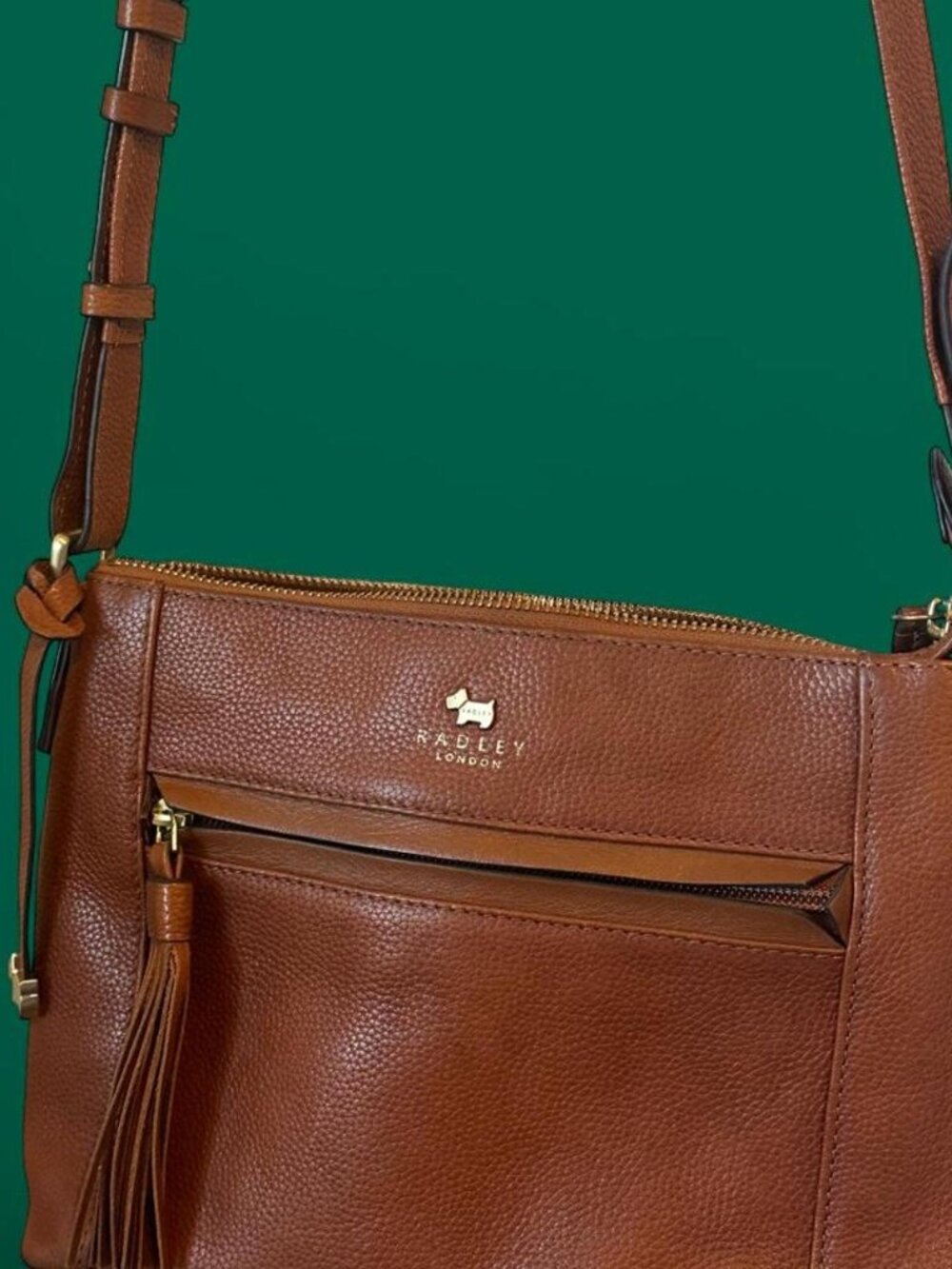 Radley of London brown crossbody bag purse - Picture 7 of 7